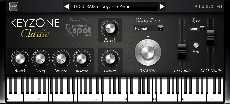 Keyzone Classic free rompler by Bitsonic