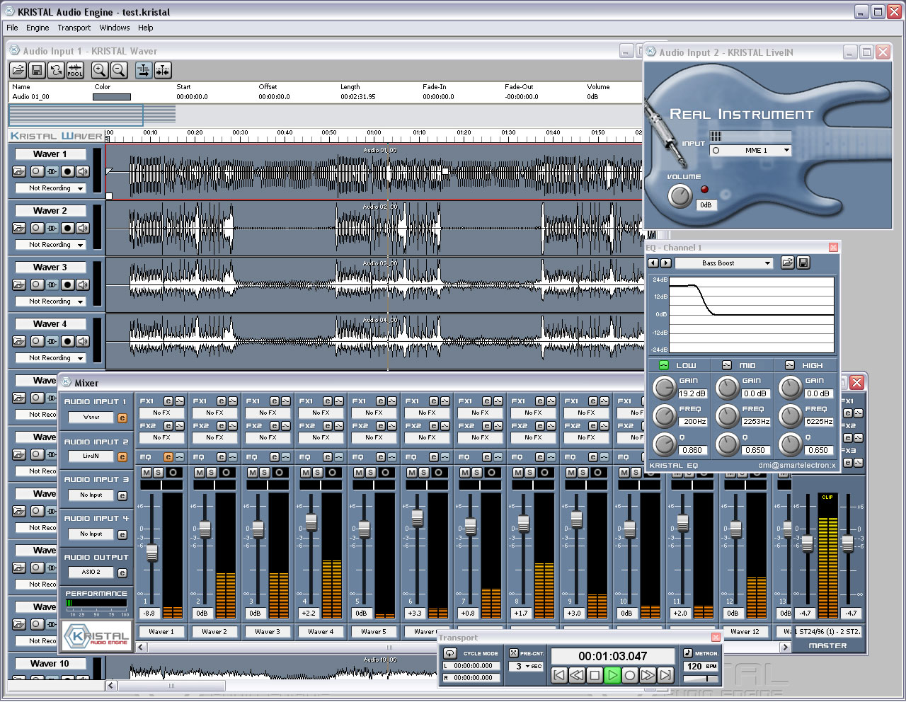 Kristal Audio Engine free sequencer by Kreatives.org
