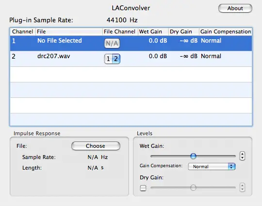 LAConvolver free reverb by Lernvall Audio