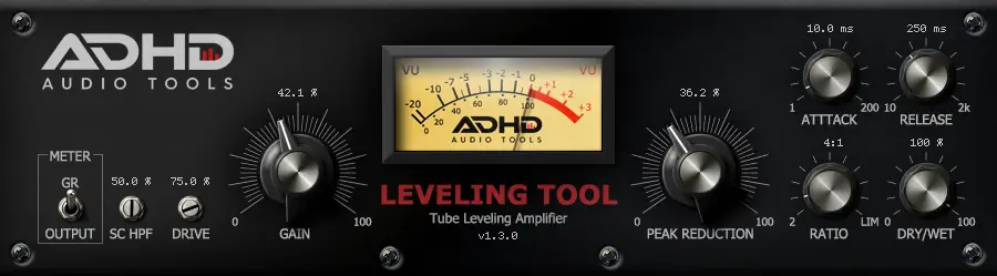 Leveling Tool free compressor by AdHd Audio Tools
