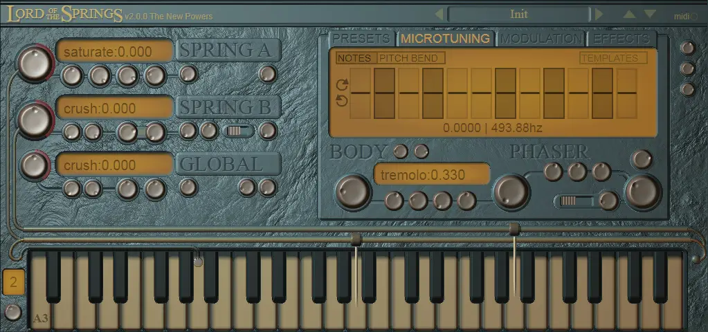 Lord of the Springs free software-synthesizer by Taron