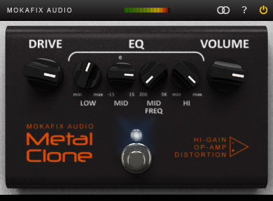 Metal Clone free overdrive | saturation by Mokafix Audio