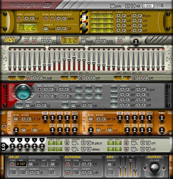 MICROGRAM M1 free software-synthesizer by Novaflash