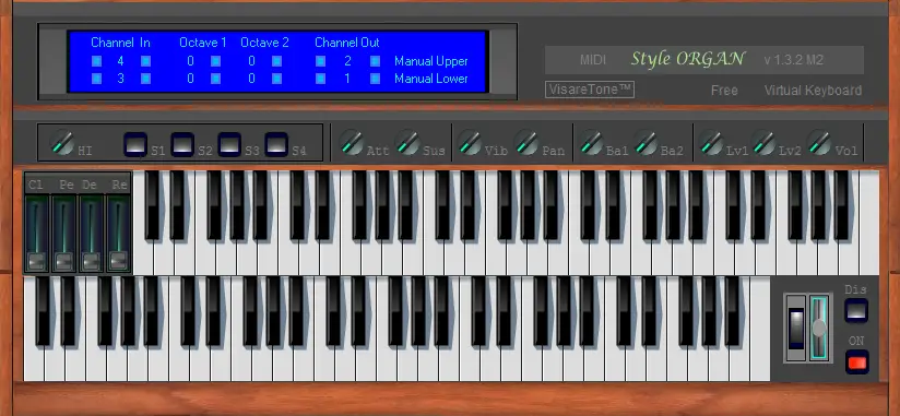 MIDI Style ORGAN free midi-controller by VisareTone