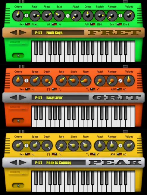 Minisynth series free software-synthesizer by Acrobatics