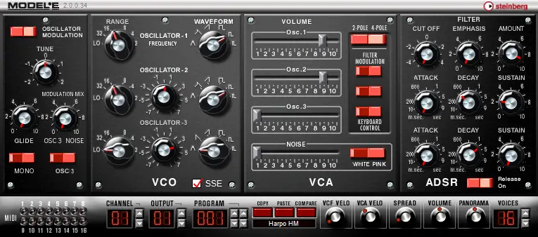 Model-E free software-synthesizer by Steinberg
