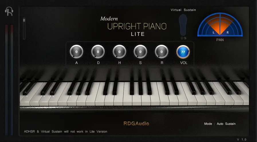 Modern Upright Piano Lite free rompler by RDGAudio