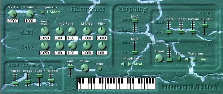Moppeltron free software-synthesizer by Verklagekasper