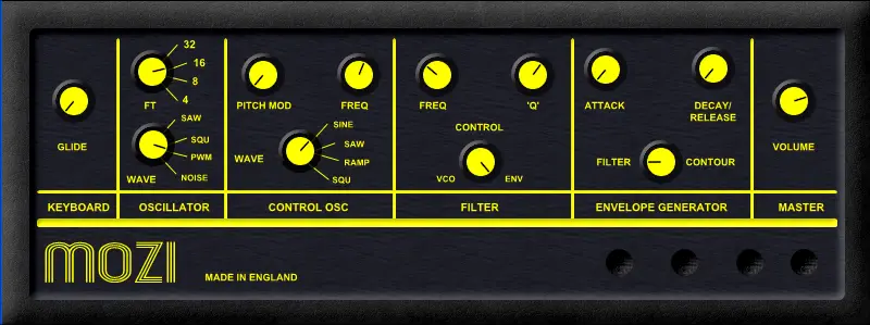 Mozi free software-synthesizer by Kriminal