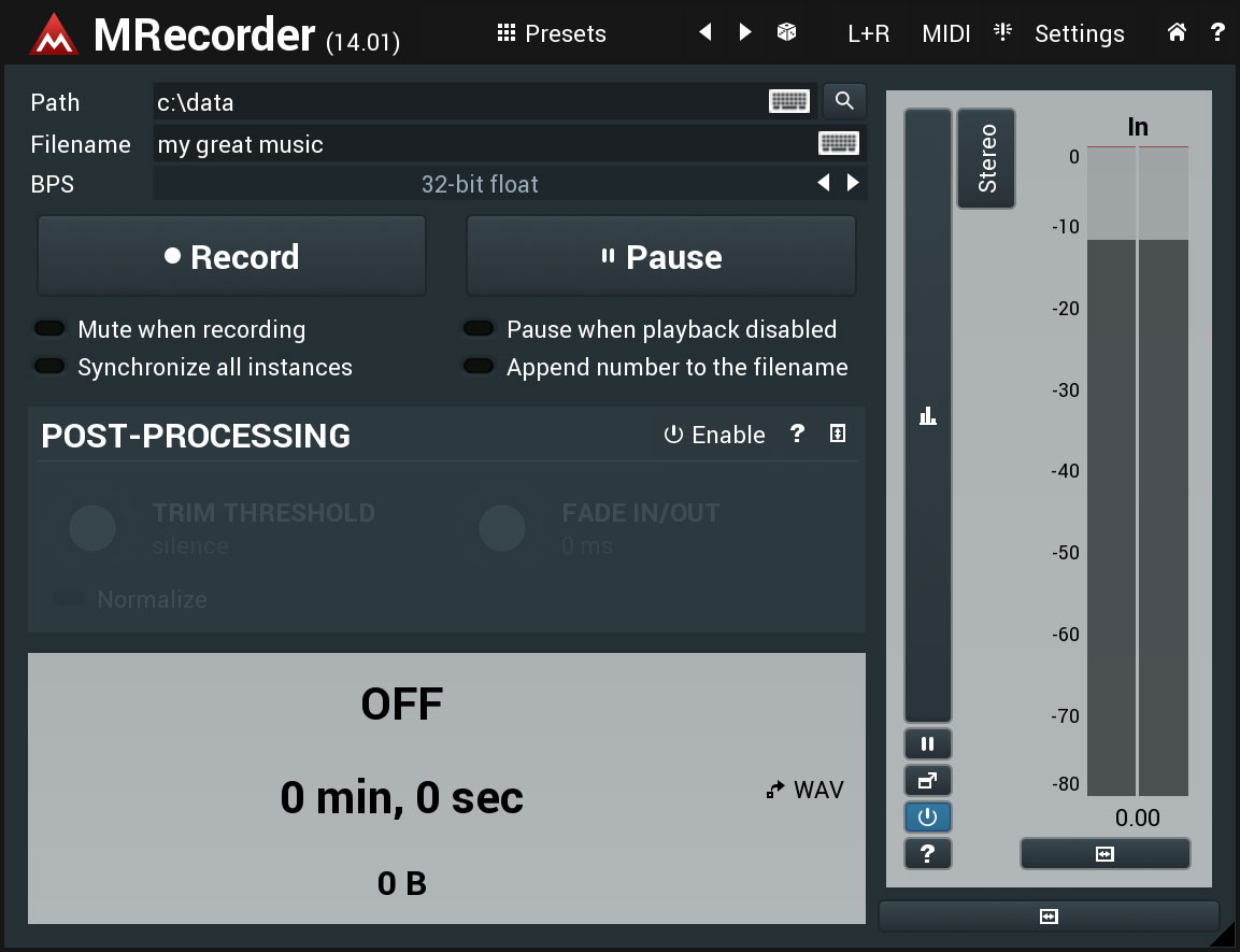 MRecorder free other-utility by MeldaProduction