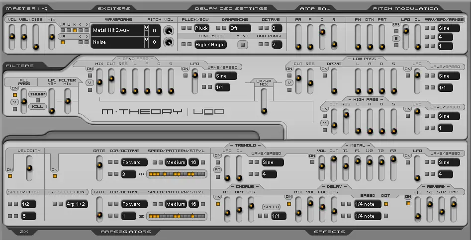 M-theory free software-synthesizer by Ugo
