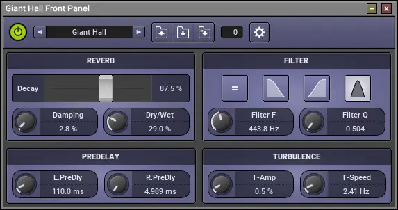 MuVerb free reverb by MUTOOLS