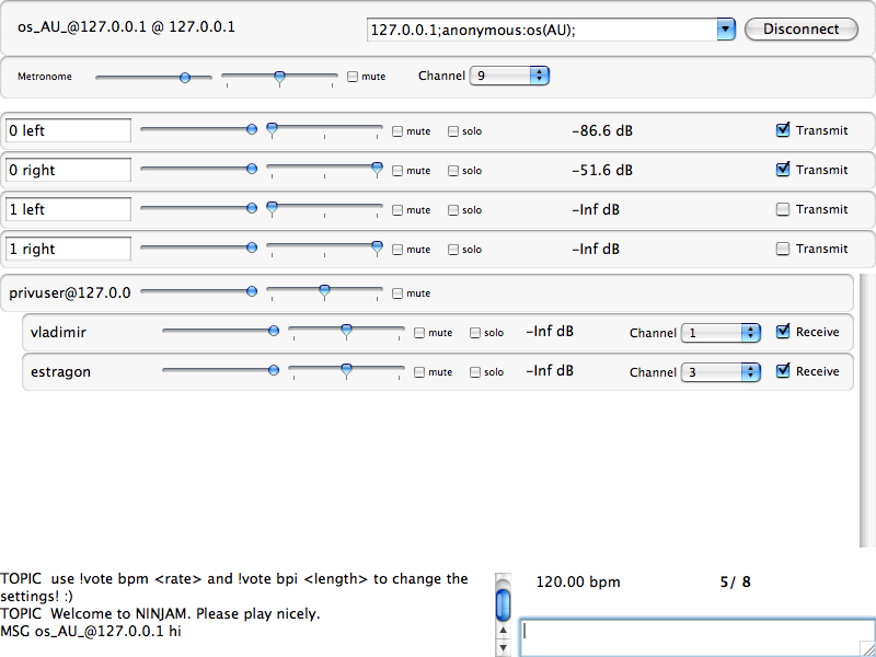 NINJAM Plug-in free routing by Expert Sleepers