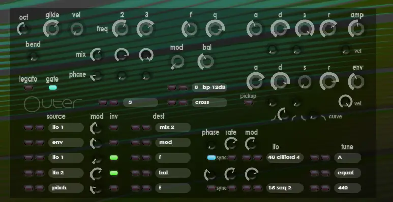 outer free software-synthesizer by xoxos
