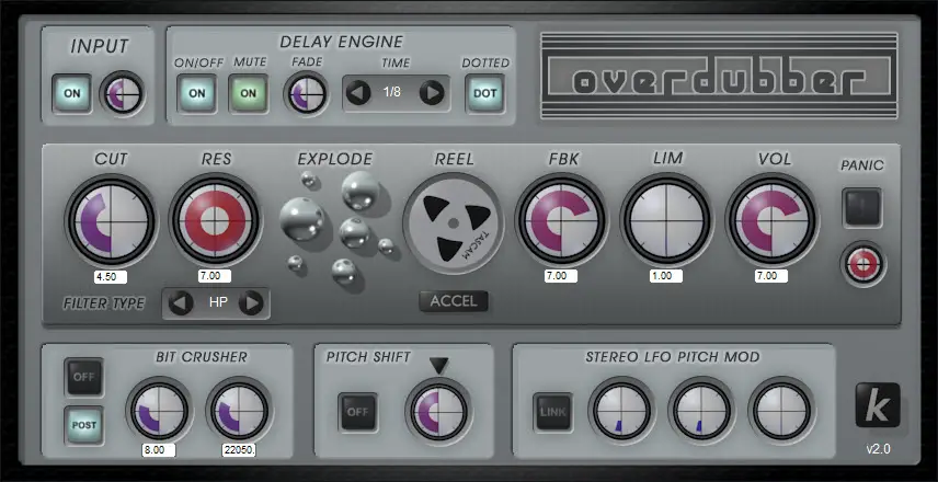 OverDubber 2 free delay | echo by KlangLabs