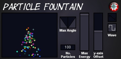 Particle Fountain free software-synthesizer by ndc Plugs