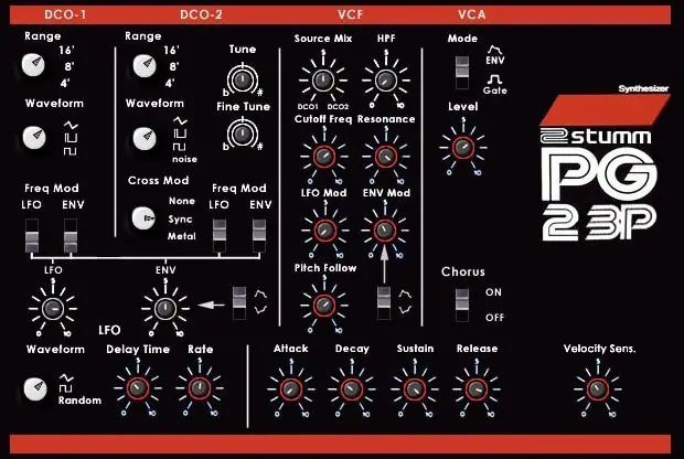 PG-23P free software-synthesizer by Stumm