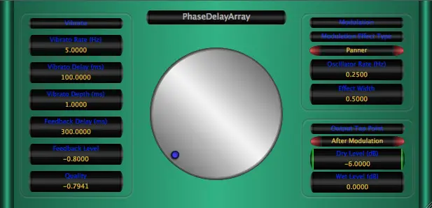 PhaseDelayArray free delay | echo | modulation by Music Unfolding