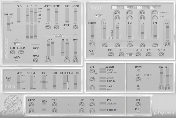Phybes free software-synthesizer by xoxos