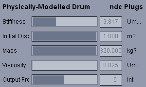 Physically - Modelled Drum free drum-machine by ndc Plugs