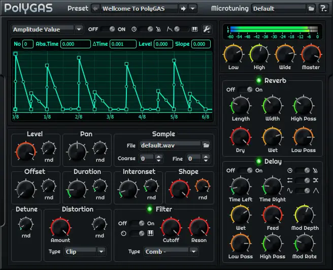PolyGAS free software-synthesizer by Stone Voices