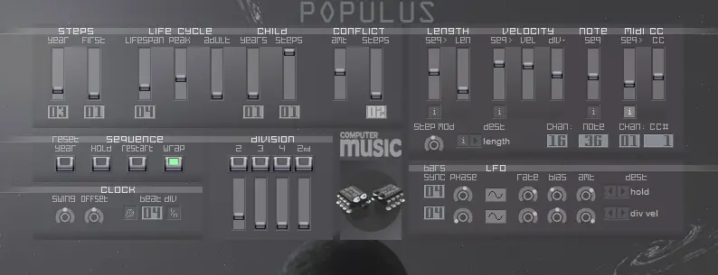 Populus free midi-controller by xoxos