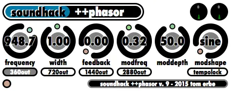 ++phasor free phaser by Soundhack
