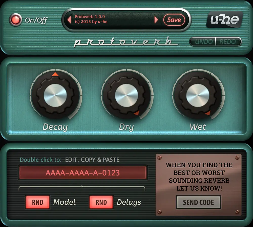 Protoverb free reverb by u-he