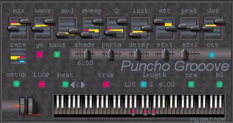 Puncho Groove free software-synthesizer by Fsynthz