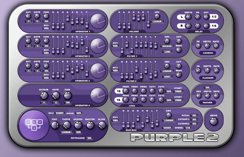 Purple free software-synthesizer by Odo Synths