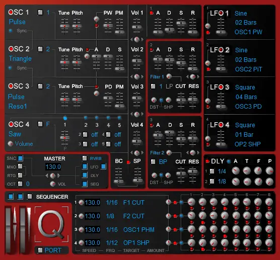 Q free software-synthesizer by xtrabits
