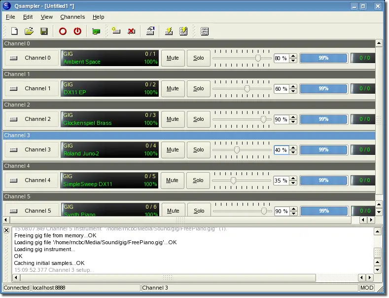 Qsampler free sampler by rncbc