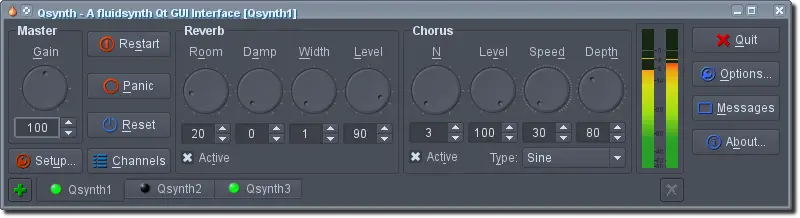 Qsynth free studio-tool by rncbc