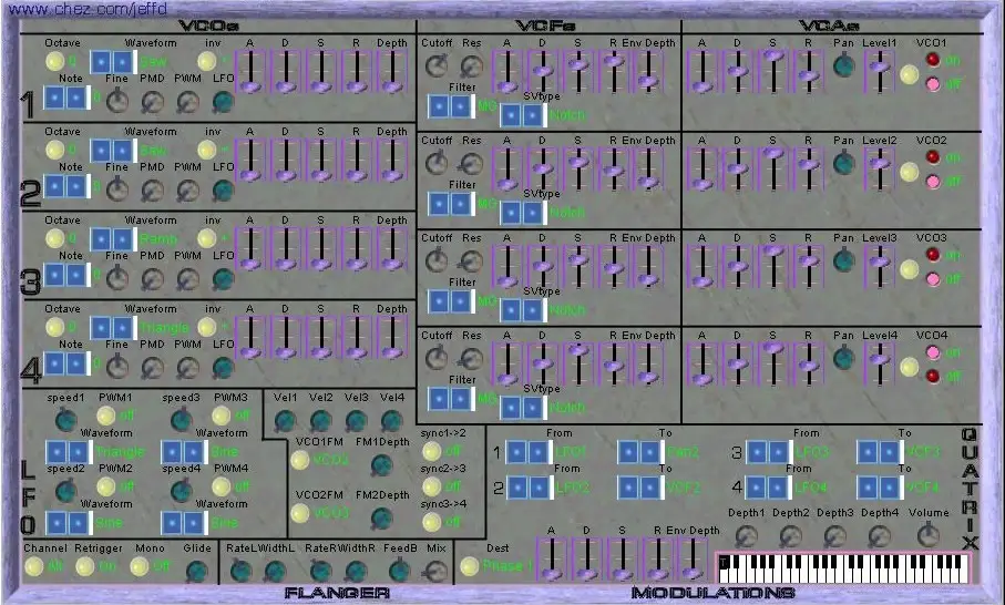 Quatrix free software-synthesizer by Jeff51