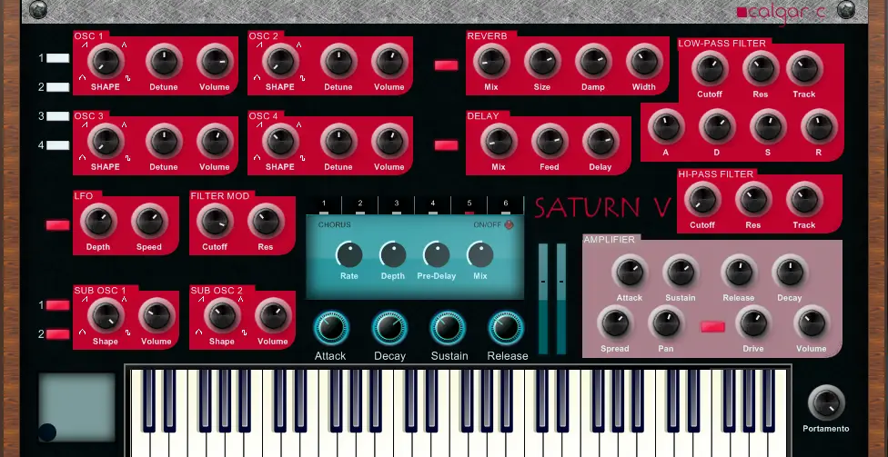 Saturn V free software-synthesizer by Calgar C Instruments