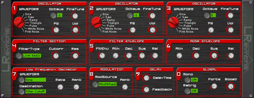 Red Devil free software-synthesizer by LRsynths