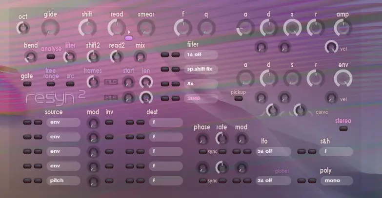 resyn free sampler | software-synthesizer by xoxos
