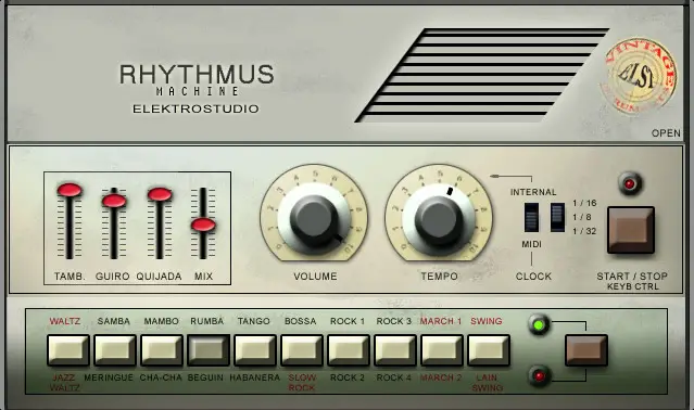 Rhythmus free drum-machine by Elektrostudio