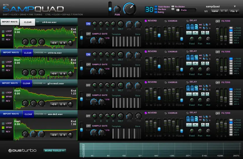 SampQUAD free sampler by DUBturbo