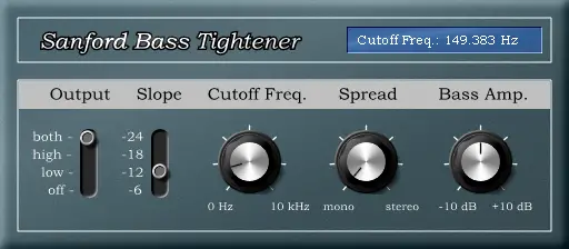 Sanford Bass Tightener free stereo-imaging by Sanford Sound Design