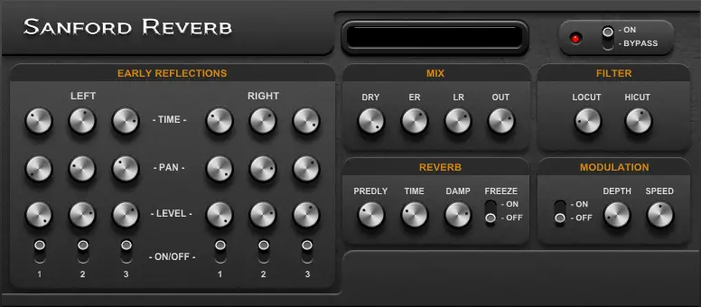 Sanford Reverb free reverb by Sanford Sound Design