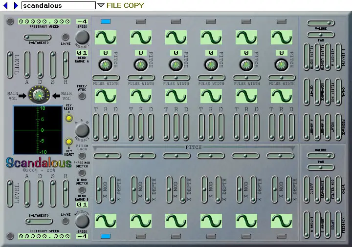 Scandalous free software-synthesizer by CC4