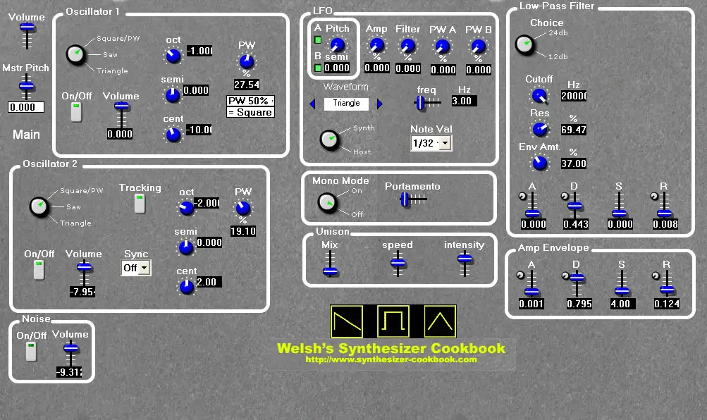 SCB-1 free software-synthesizer by Fred Welsh