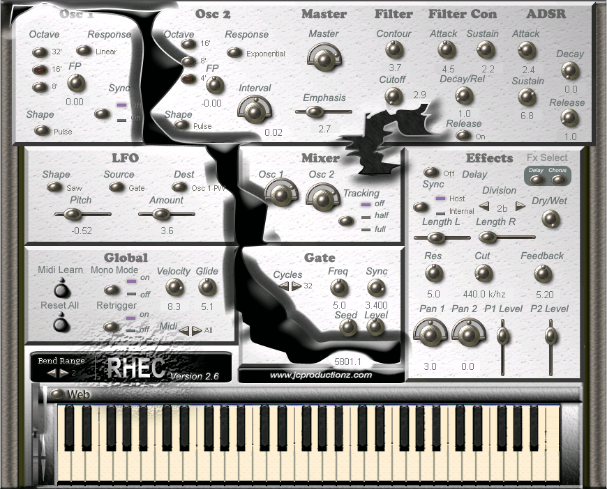RHEC free software-synthesizer by JC Productionz