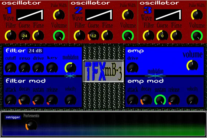 TFX-mB3 free software-synthesizer by TaylorFX