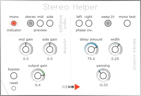 Stereo Helper free stereo-imaging by Press Play