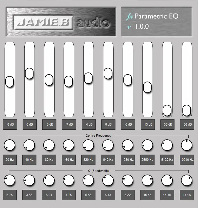Jamie.B Audio - Parametric Equalizer free eq by Jamie.B Audio