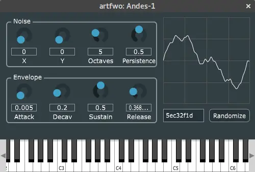 Andes free software-synthesizer by artfwo