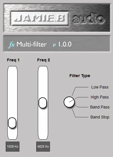 Jamie.B Audio - Multi-Filter free filter by Jamie.B Audio