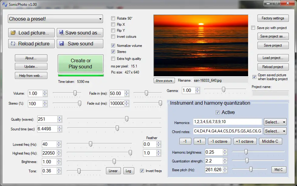 SonicPhoto free audio-converter by Skytopia